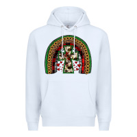 White cross rainbow Premium Hoodie - JahusDesignShop