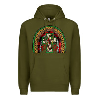 Army Green cross rainbow Premium Hoodie - JahusDesignShop
