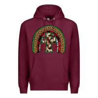 Burgundy cross rainbow Premium Hoodie - JahusDesignShop