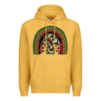 Mustard cross rainbow Premium Hoodie - JahusDesignShop
