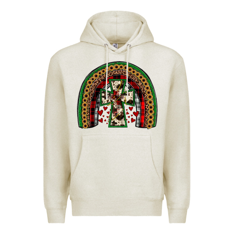 Cross Rainbow Premium Hoodie by JahusDesignShop | Teevron