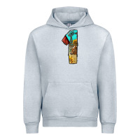 Heather Grey farm life alphabet numbers 1 Urban Hoodie - BundleAndBundleShop