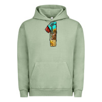 Pigment Oil Green farm life alphabet numbers 1 Urban Hoodie - BundleAndBundleShop