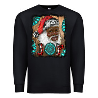 Black african american santa joy Premium Sweatshirt - RanaPortraitStore