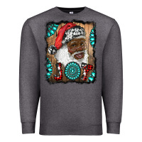 Charcoal Heather african american santa joy Premium Sweatshirt - RanaPortraitStore