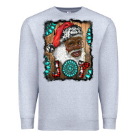 Heather Grey african american santa joy Premium Sweatshirt - RanaPortraitStore