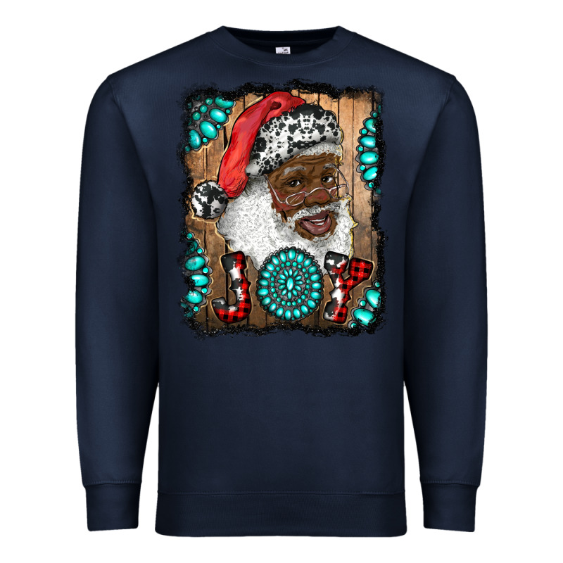 African American Santa Joy Premium Sweatshirt by RanaPortraitStore | Teevron