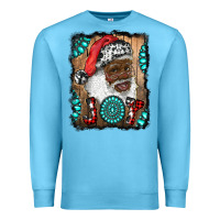 Ocean Blue african american santa joy Premium Sweatshirt - RanaPortraitStore
