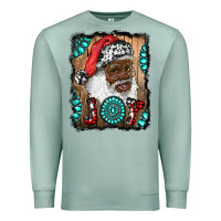 Seafoam african american santa joy Premium Sweatshirt - RanaPortraitStore