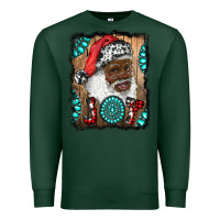 Sports Green african american santa joy Premium Sweatshirt - RanaPortraitStore