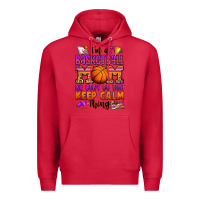 Cardinal i'm a baskeball mom we don't do that keep calm thi Premium Hoodie - Jasminsmagicworld