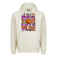 Oatmeal Heather i'm a baskeball mom we don't do that keep calm thi Premium Hoodie - Jasminsmagicworld