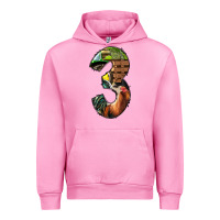 Fuchsia Pink farm life alphabet numbers 3 Urban Hoodie - BundleAndBundleShop