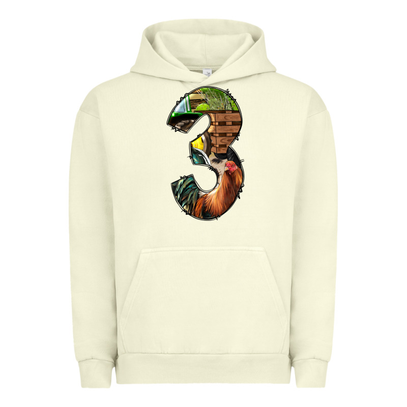 Farm Life Alphabet Numbers 3 Urban Hoodie by BundleAndBundleShop | Teevron