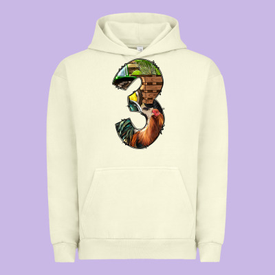 Farm Life Alphabet Numbers 3 Urban Hoodie Designed By Bundleandbundleshop
