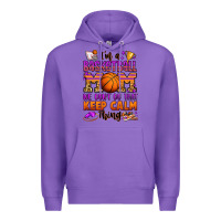 Purple i'm a baskeball mom we don't do that keep calm thi Premium Hoodie - Jasminsmagicworld