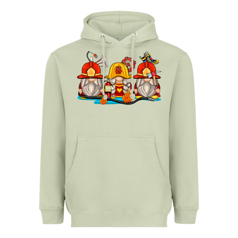 Firefighter Gnomes Heavyweight Hoodie by Zillion Design Studio | Teevron