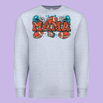 Mama American Football Premium Sweatshirt Designed By Zillion Design Studio