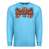 Ocean Blue mama American football Premium Sweatshirt - Zillion Design Studio