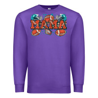 Purple mama American football Premium Sweatshirt - Zillion Design Studio