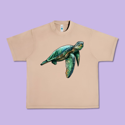 Sea Turtle Urban Heavy Tee Designed By Artiststas