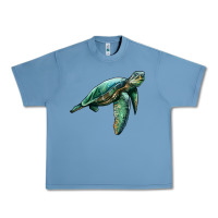 Pebble Blue sea turtle Urban Heavy Tee - Artiststas