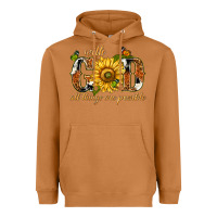 Meerkat With god all things are possible with sunflower Heavyweight Hoodie - texasbilliewilder