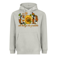 Moon Dust With god all things are possible with sunflower Heavyweight Hoodie - texasbilliewilder