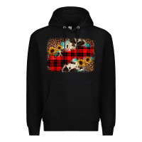 Black christmas background Premium Hoodie - JahusDesignShop