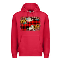 Cardinal christmas background Premium Hoodie - JahusDesignShop