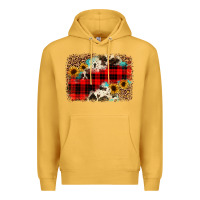 Mustard christmas background Premium Hoodie - JahusDesignShop