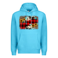 Ocean Blue christmas background Premium Hoodie - JahusDesignShop