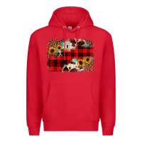 Red christmas background Premium Hoodie - JahusDesignShop