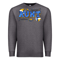 Charcoal Heather aunt volleyball Premium Sweatshirt - Zillion Design Studio