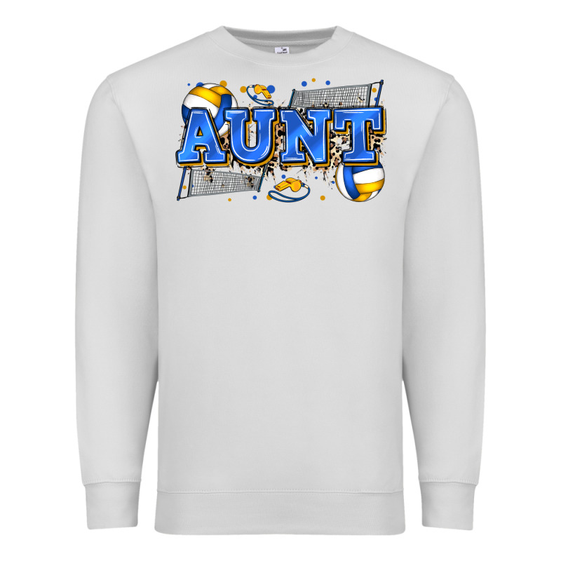 Aunt Volleyball Premium Sweatshirt by Zillion Design Studio | Teevron
