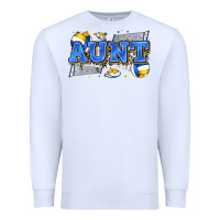 White aunt volleyball Premium Sweatshirt - Zillion Design Studio