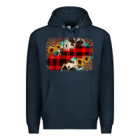 Navy christmas background Premium Hoodie - JahusDesignShop