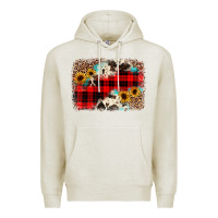 Oatmeal Heather christmas background Premium Hoodie - JahusDesignShop
