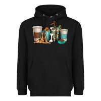 Black german shepherd dog coffee cups Heavyweight Hoodie - texasbilliewilder