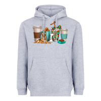 Heather Grey german shepherd dog coffee cups Heavyweight Hoodie - texasbilliewilder