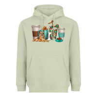 Matcha german shepherd dog coffee cups Heavyweight Hoodie - texasbilliewilder