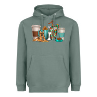 Sage german shepherd dog coffee cups Heavyweight Hoodie - texasbilliewilder
