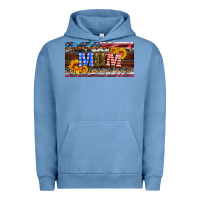 Pigment Pebble Blue soldier mom license  plate Urban Hoodie - Artiststas