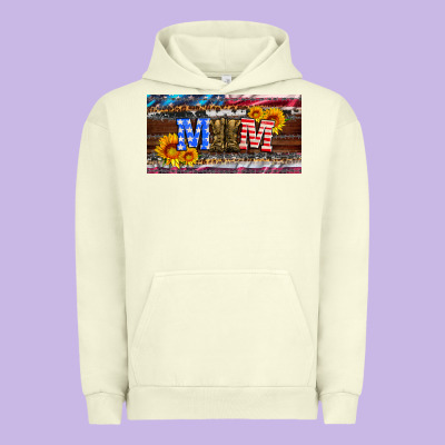 Soldier Mom License  Plate Urban Hoodie Designed By Artiststas