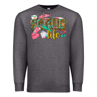 Charcoal Heather scrub life Premium Sweatshirt - texasbilliewilder