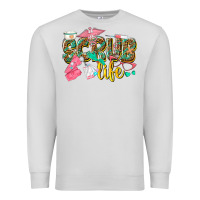 Dove Grey scrub life Premium Sweatshirt - texasbilliewilder