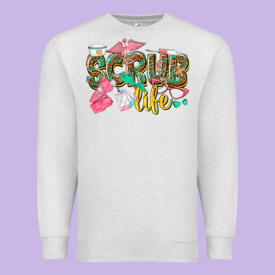 Scrub Life Premium Sweatshirt Designed By Texasbilliewilder