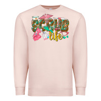 Pale Pink scrub life Premium Sweatshirt - texasbilliewilder