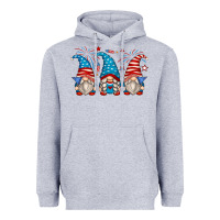 Heather Grey fourth of july gnomes Heavyweight Hoodie - Zillion Design Studio