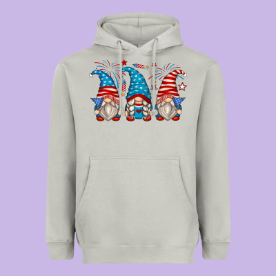 Heavyweight Hoodie fourth of july gnomes